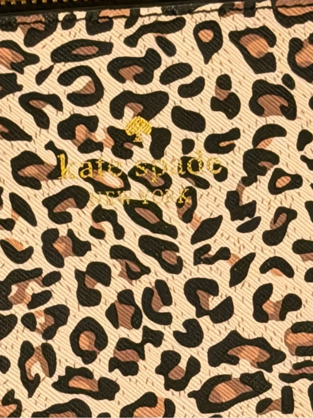 kate spade animal print and glitter tote